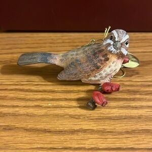 The Danbury Mint Christmas ornament - song sparrow
